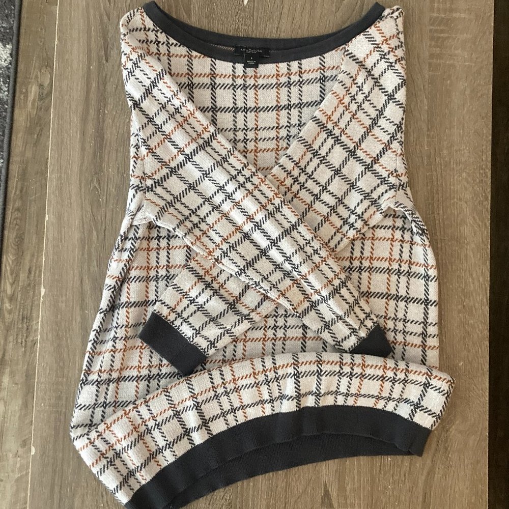ANN TAYLOR Pullover Sweaters Plaid - Size Small